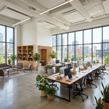 Bureaux professionnels modernes loués à une entreprise