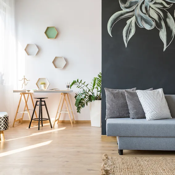 Salon moderne d'un bien immobilier